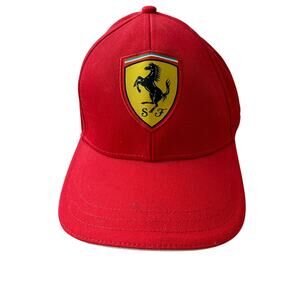 Scuderia Ferrari Red Black Kids Classic Adjustable Cap OSFA Racing F1 Cars